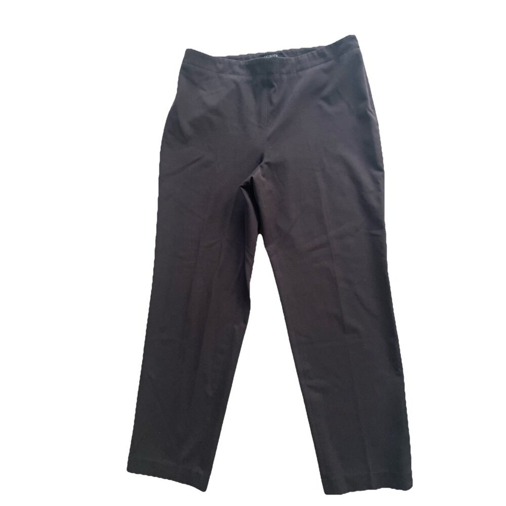 Talbots Classic Slim Women’s Pants Mid Rise Size 14 Color Brown